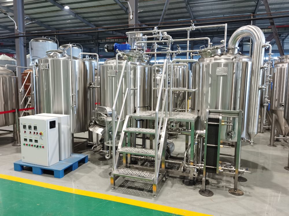 Some details about the brewhouse of Tiantai Brewery Equipment